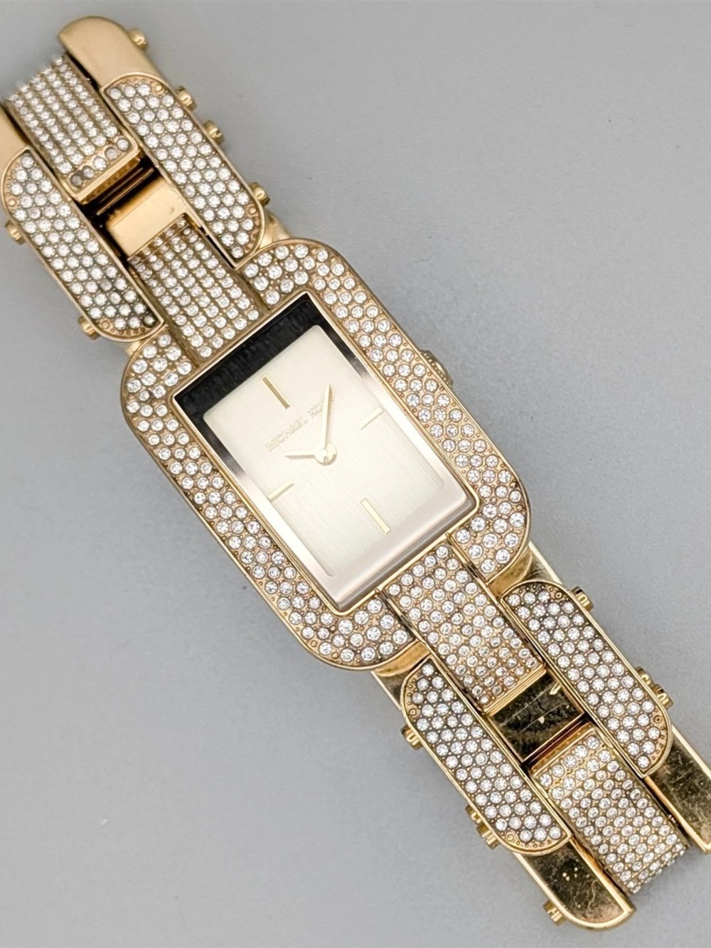 Michael Kors Gold Crystal-Embellished Women's Bracelet Watch